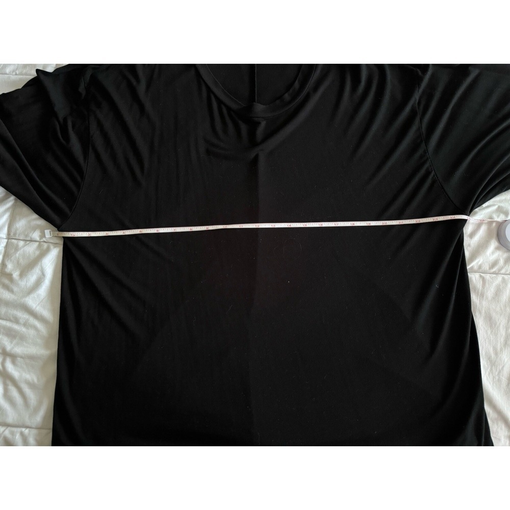 Sew In Love Round Neck Top Plus Size Black Top, Blouse 2x EUC, Stretchy - Picture 4 of 9
